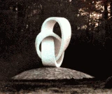 (13/15): Friendship knot- monument for Deaf School-Haaren near Groningen 1986